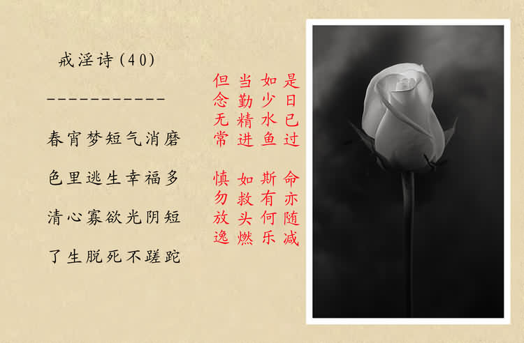 戒淫诗(图)
